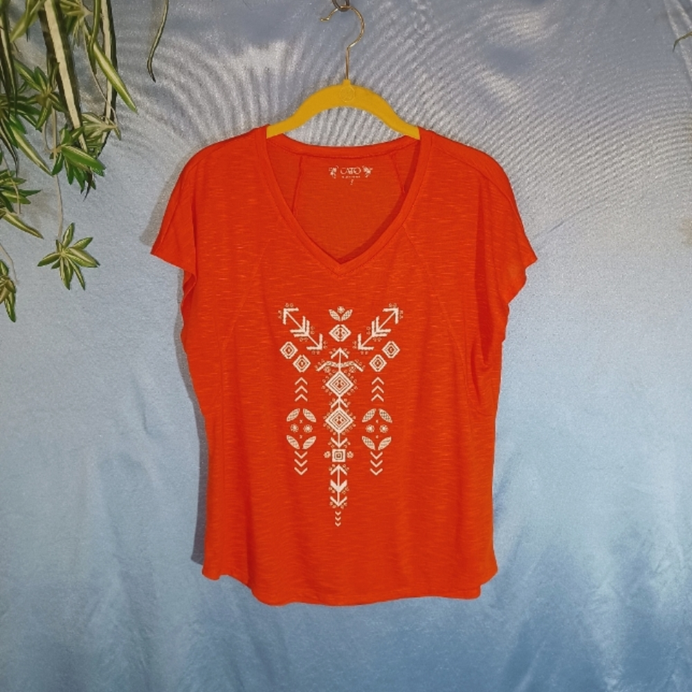 Bright Orange Boho Top🧡